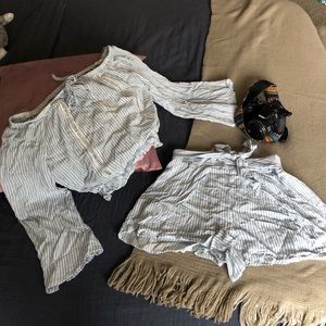 Two Piece Set Seersucker